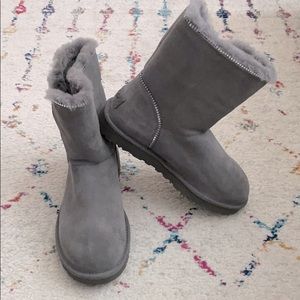 Ugg Boots, Grey Zippered